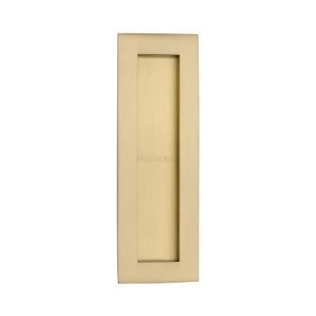 Rectangular Flush Pull in Satin Brass - C1855-SB