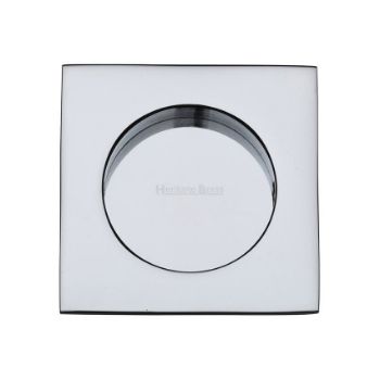 Square Flush Pull in Polished Chrome - C1860-PC  Square Flush Pull in Polished Chrome - C1860-PC
