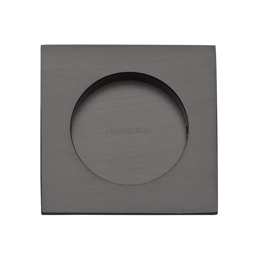 Square Flush Pull in Matt Bronze - C1860-MB