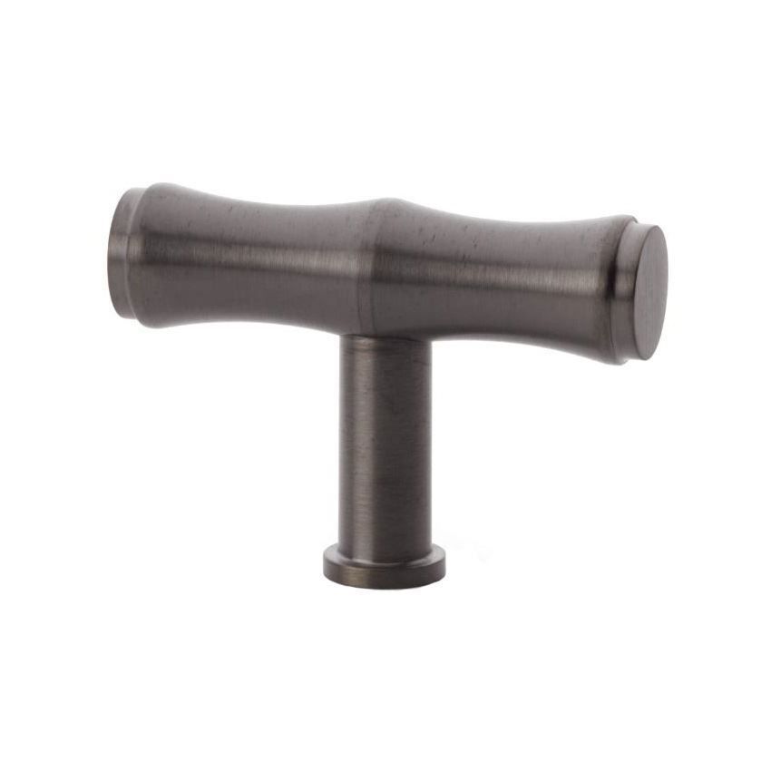 Bamboo T-bar Cupboard Knob in PVD Dark Bronze - AW801B-55-DBZPVD 