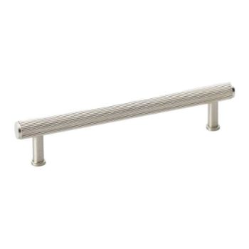 Reeded T-bar Cupboard Pull Handle in Satin Nickel - AW809R-SN 