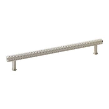 Reeded T-bar Cupboard Pull Handle in Satin Nickel - AW809R-SN 