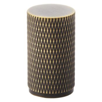 Alexander and Wilks Brunel Knurled Knob in Antique Brass Finish AW800-AB