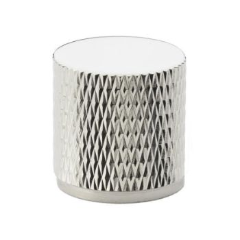 Alexander and Wilks Brunel Knurled Knob in Polished Nickel Finish - AW800-PNPVD