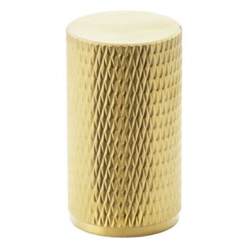 Alexander and Wilks Brunel Knurled Knob in Satin Brass Finish AW800-SBPVD