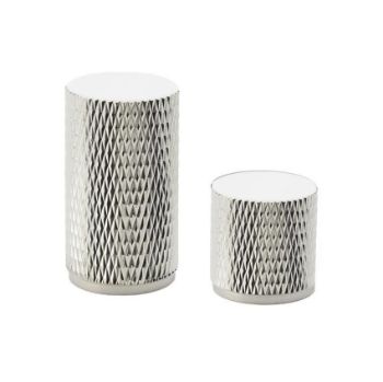 Alexander and Wilks Brunel Knurled Knob in Polished Nickel Finish - AW800-PNPVD 