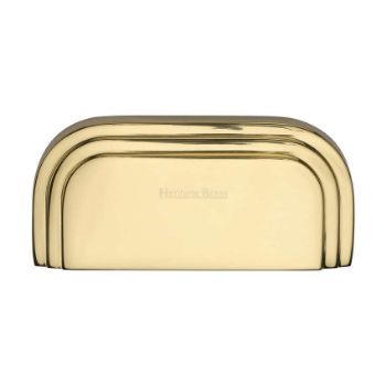 Bauhaus Drawer Pull Handle in Polished Brass - C1740-PB Bauhaus Drawer Pull Handle in Polished Brass - C1740-PB