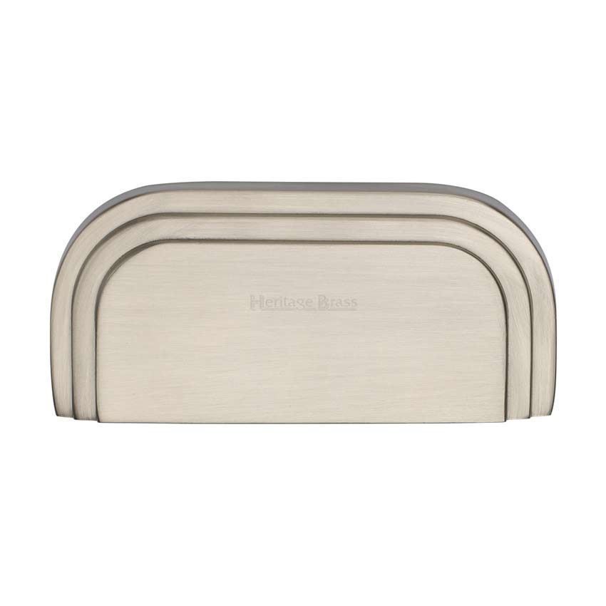 Bauhaus Drawer Pull Handle in Satin Nickel - C1740-SN