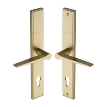 Gio Multi-Point Door Handle in Satin Brass - MP4189-SB 