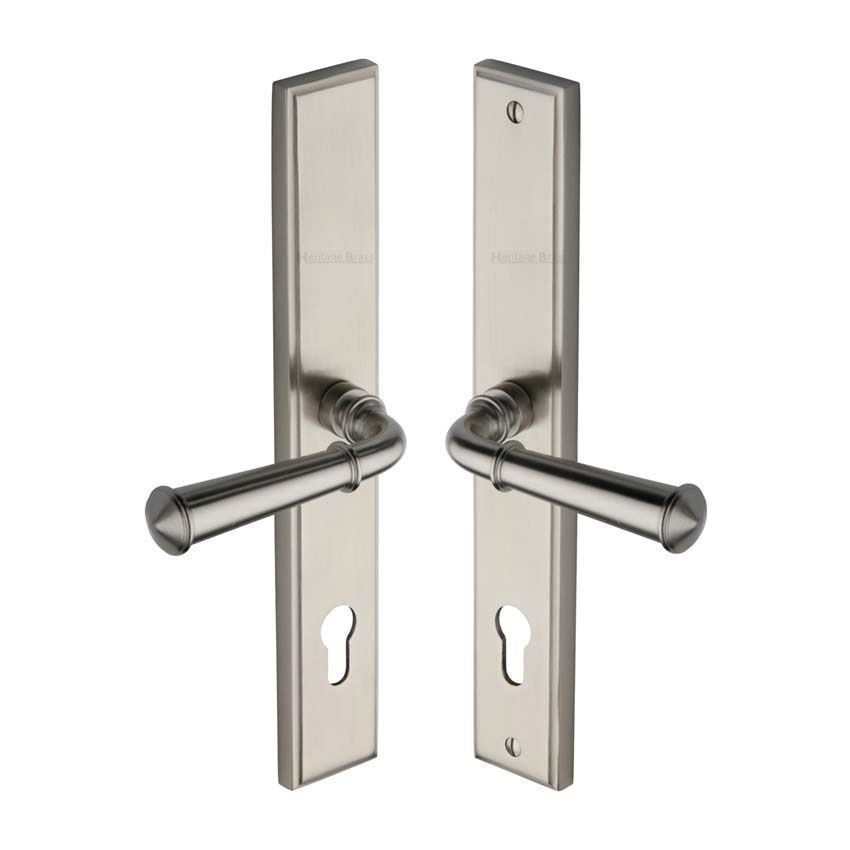 Colonial Multi-Point Door Handle in Satin Nickel - MP1932-SN