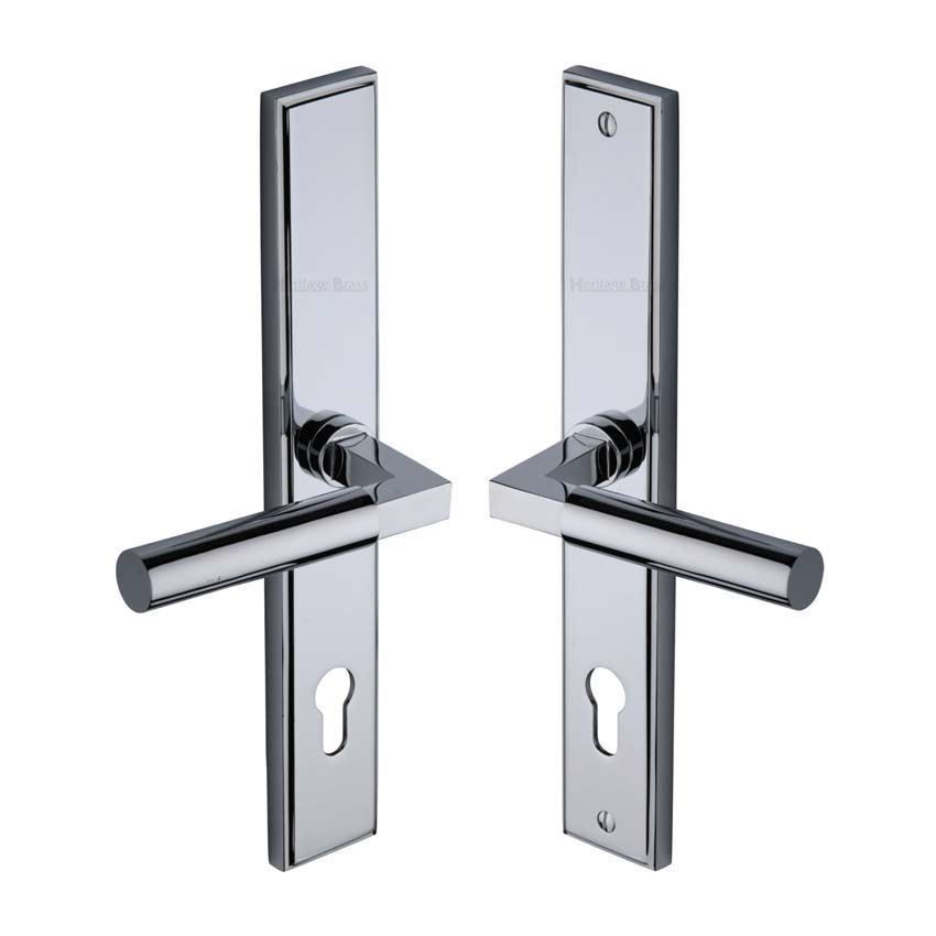Bauhaus Multi-Point Door Handle in Polished Chrome - MP2259-PC