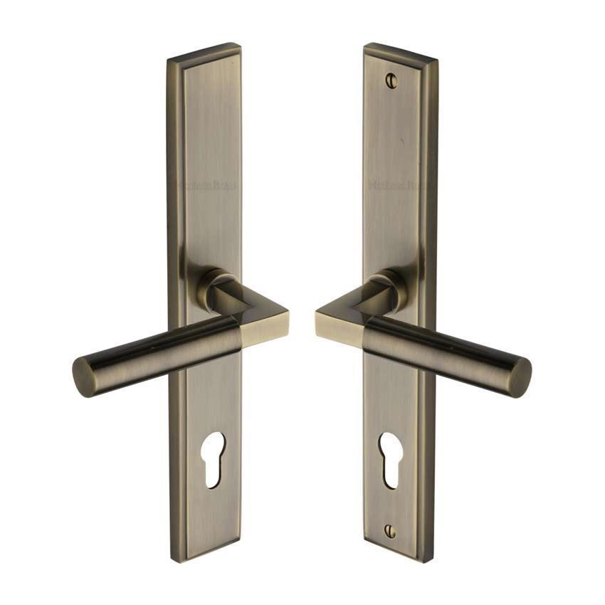 Bauhaus Multi-Point Door Handle in Antique Brass - MP2259-AT