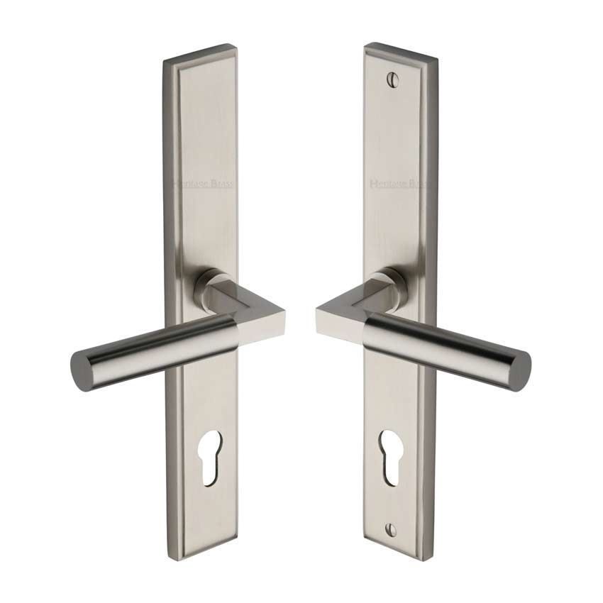 Bauhaus Multi-Point Door Handle in Satin Nickel - MP2259-SN 