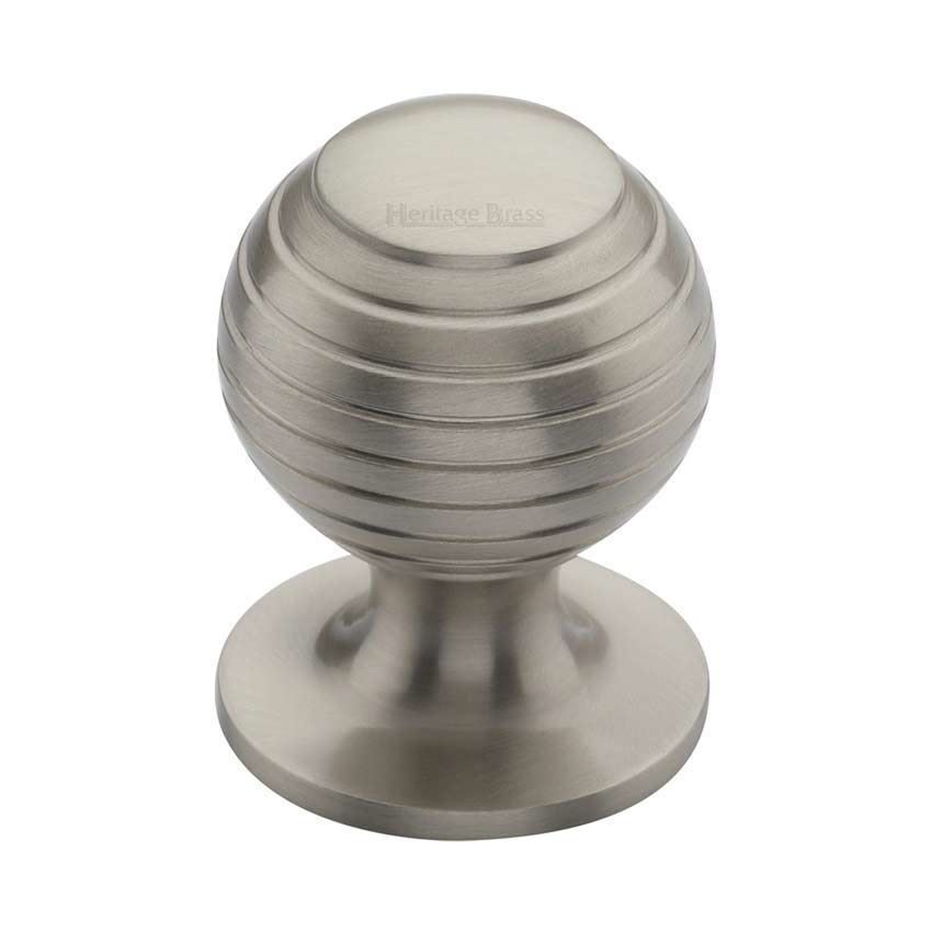 Beehive Cabinet Knob in Satin Nickel - V976-SN