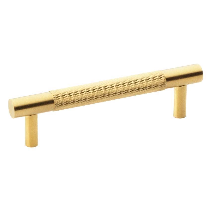 Alexander and Wilks Brunel Knurled T-Bar Handle in Satin Brass Finish AW810-SBPVD