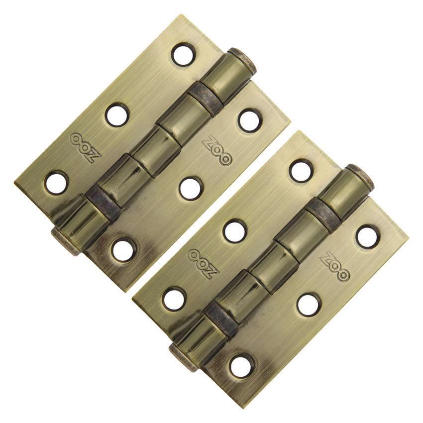 3" (76mm) Florentine Bronze Ball Bearing Hinges - ZHS32FB 