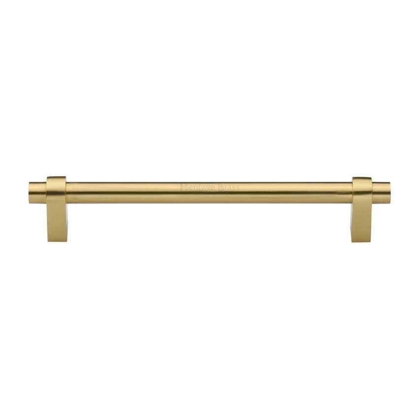 Industrial Cabinet Pull Handle in Satin Brass - C2480-SB