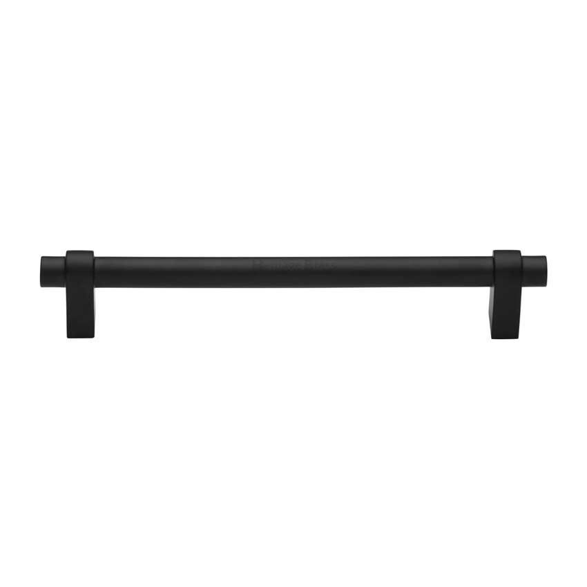 Industrial Cabinet Pull Handle in Matt Black - C2480-BKMT 