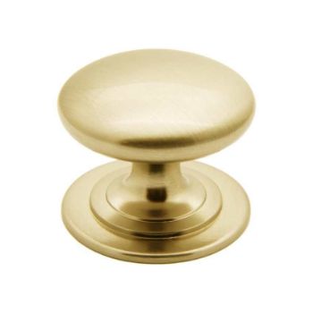 Jedo Plain Cupboard Knob- Satin Brass- JV47ASB Jedo Plain Cupboard Knob- Satin Brass- JV47ASB