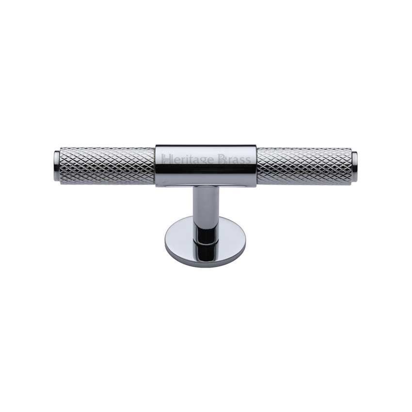 Knurled Fountain Cabinet Knob in Polished Chrome - C4463 60-PC