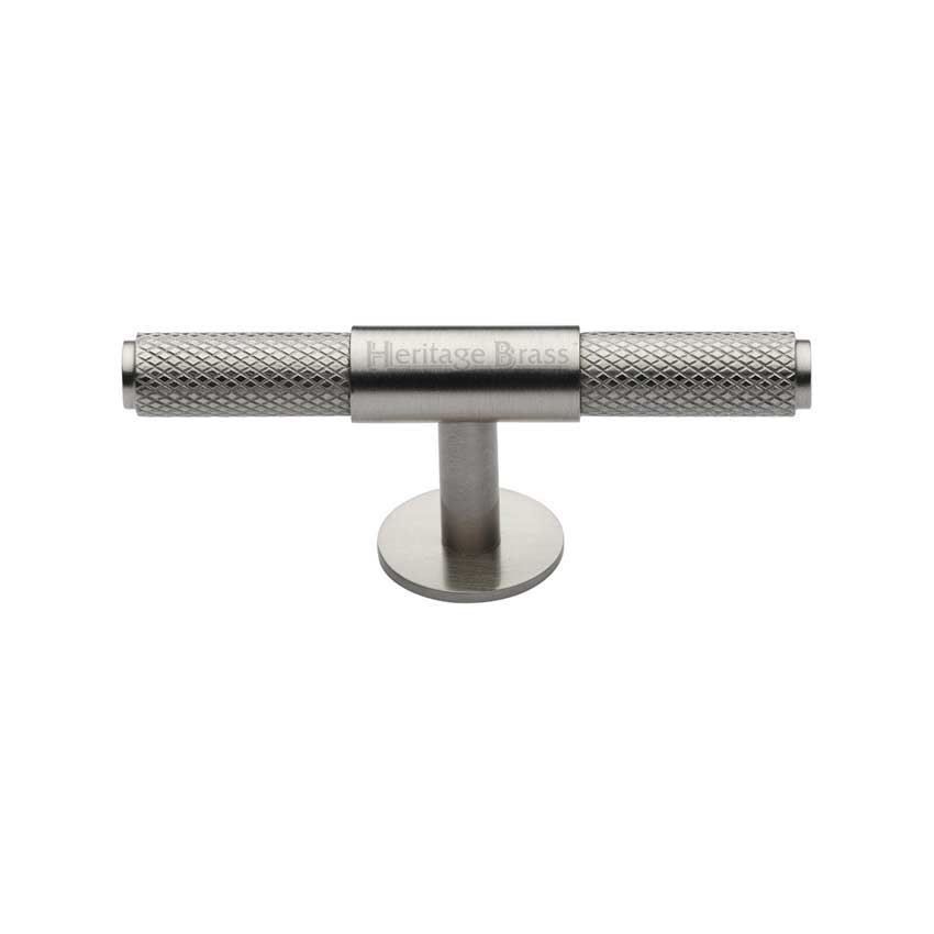 Knurled Fountain Cabinet Knob in Satin Nickel - C4463 60-SN