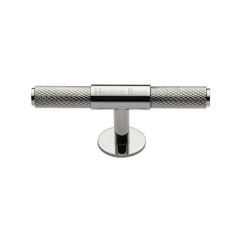 Knurled Fountain Cabinet Knob in Polished Nickel - C4463 60-PNF
