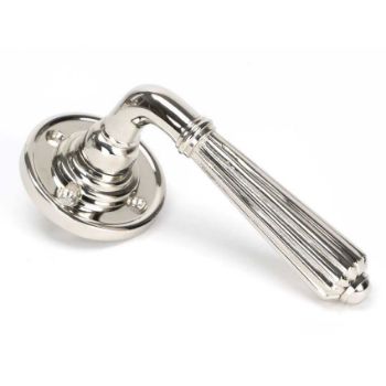 Polished Nickel Hinton Lever on Rose - Unsprung - 50082