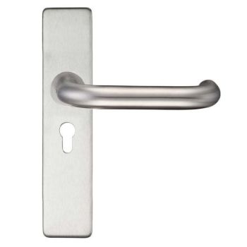 Satin Stainless Steel RTD Lever on a Europrofile Backplate- ZCS31EPSS Satin Stainless Steel RTD Lever on a Europrofile Backplate- ZCS31EPSS