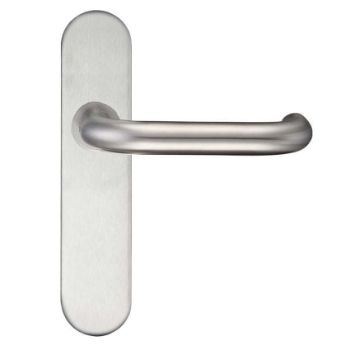 Satin Stainless Steel RTD Lever on a Latch Cover Plate- ZCS32RSS Satin Stainless Steel RTD Lever on a Latch Cover Plate- ZCS32RSS