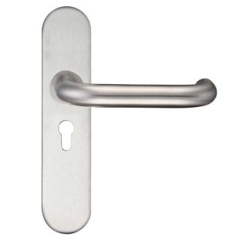 Satin Stainless Steel RTD Lever on a Europrofile Backplate- ZCS31EPRSS Satin Stainless Steel RTD Lever on a Europrofile Backplate- ZCS31EPRSS