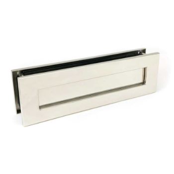 Polished Marine Stainless Steel (316) Traditional Letterbox - 49599