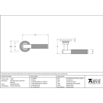 Polished Marine Stainless Steel (316) Brompton Lever on a Beehive Rose - 49846