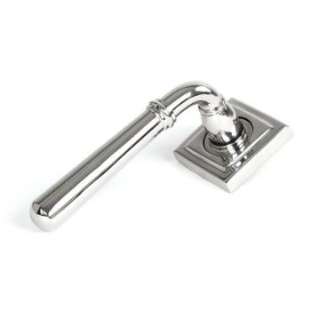 Polished Marine Stainless Steel (316) Newbury Lever on a Square Rose - 46517 
