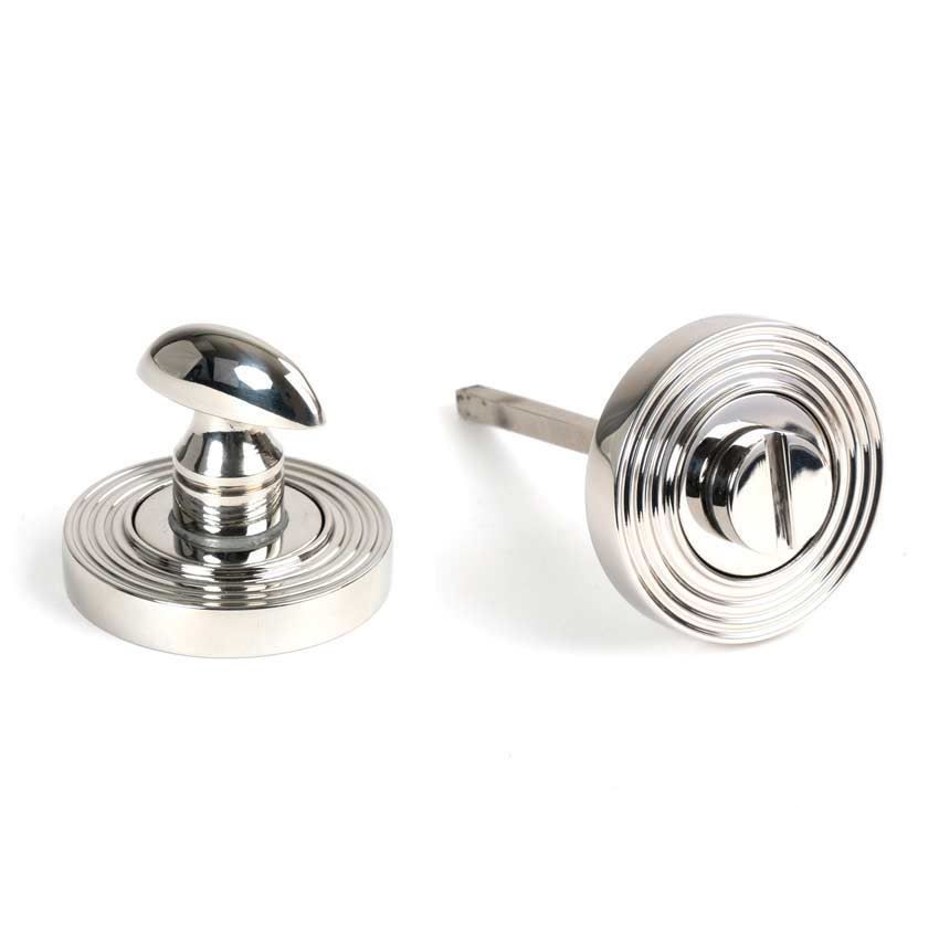 Polished Marine Stainless Steel (316) Thumbturn on a Beehive Rose - 49862