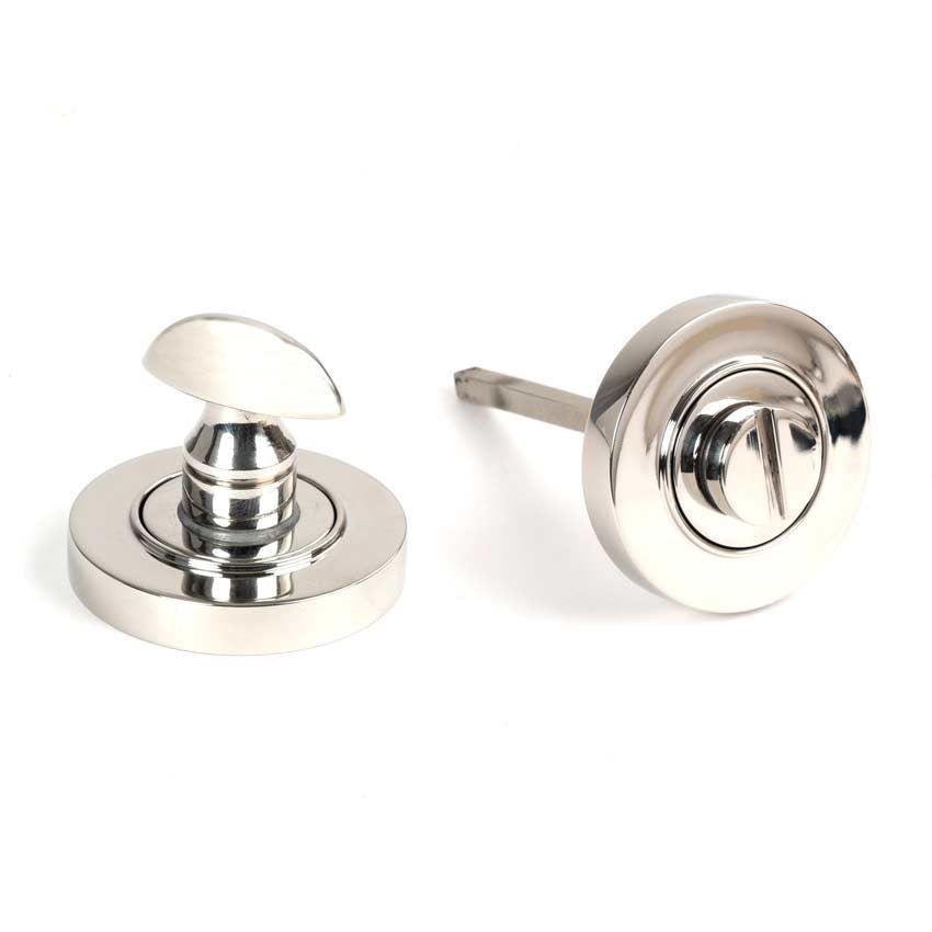 Polished Marine Stainless Steel (316) Thumbturn on a Plain Rose - 49860