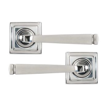 Polished Marine Stainless Steel (316) Avon Lever on a Square Rose - 50080 