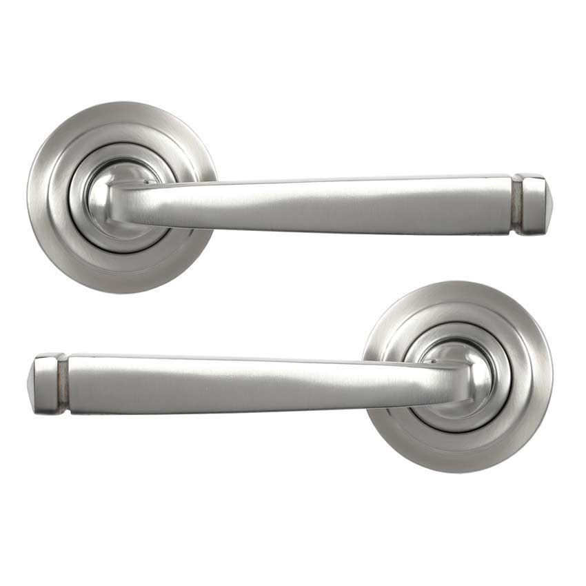 Satin Marine Stainless Steel (316) Avon Lever on an Art Deco Rose - 50074 