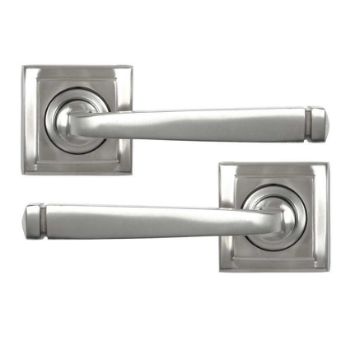 Satin Marine Stainless Steel (316) Avon Lever on a Square Rose - 50076 