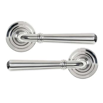 Polished Marine Stainless Steel (316) Newbury Lever on an Art Deco Rose - 46541 