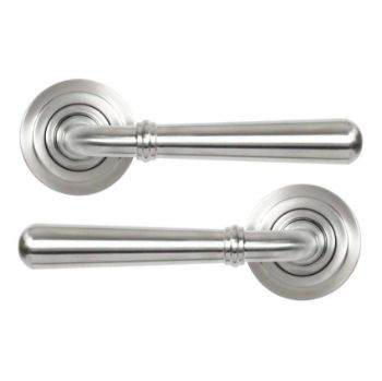 Satin Marine Stainless Steel (316) Newbury Lever on an Art Deco Rose - 46537