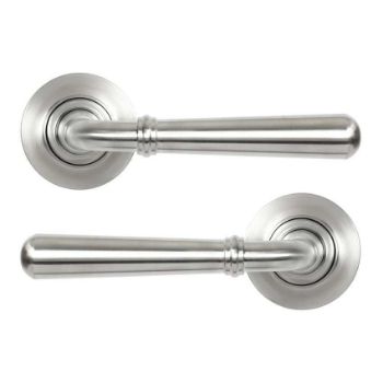 Satin Marine Stainless Steel (316) Newbury Lever on a Plain Rose - 46536