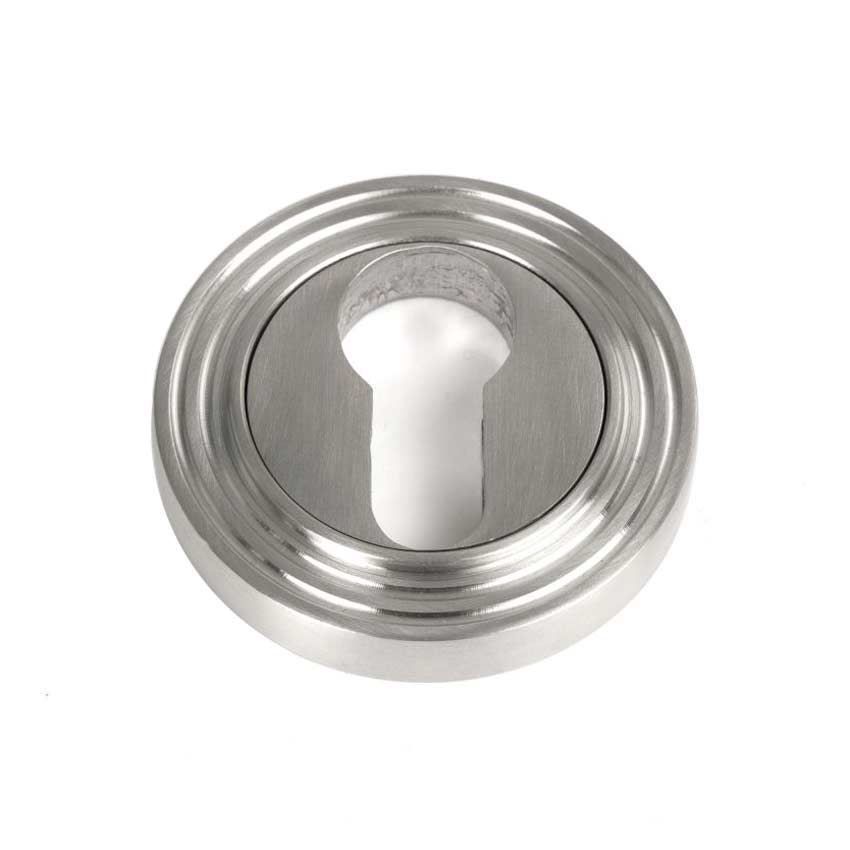 Satin Marine Stainless Steel (316) Beehive Euro Escutcheon - 49874