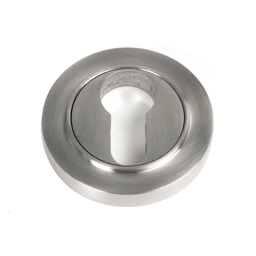 Satin Marine Stainless Steel (316) Plain Euro Escutcheon - 49872