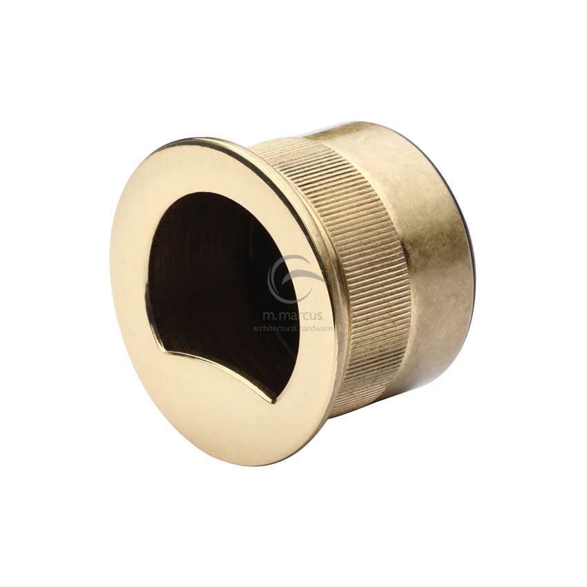 Polished Brass Sliding Door Pull Ring - RD373-PB