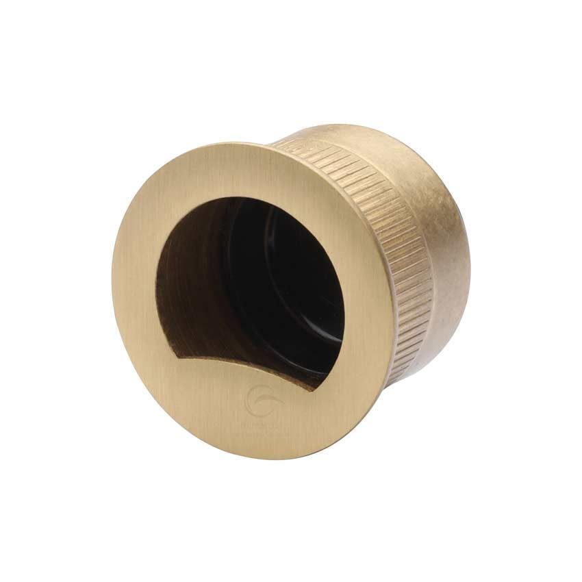 Satin Brass Sliding Door Pull Ring - RD373-SB