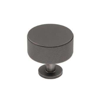 Knurled Radio Cabinet Knob in Anthracite - FTD703ANT