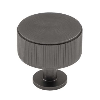 Anthracite Lines Radio Cabinet Knob - FTD713ANT