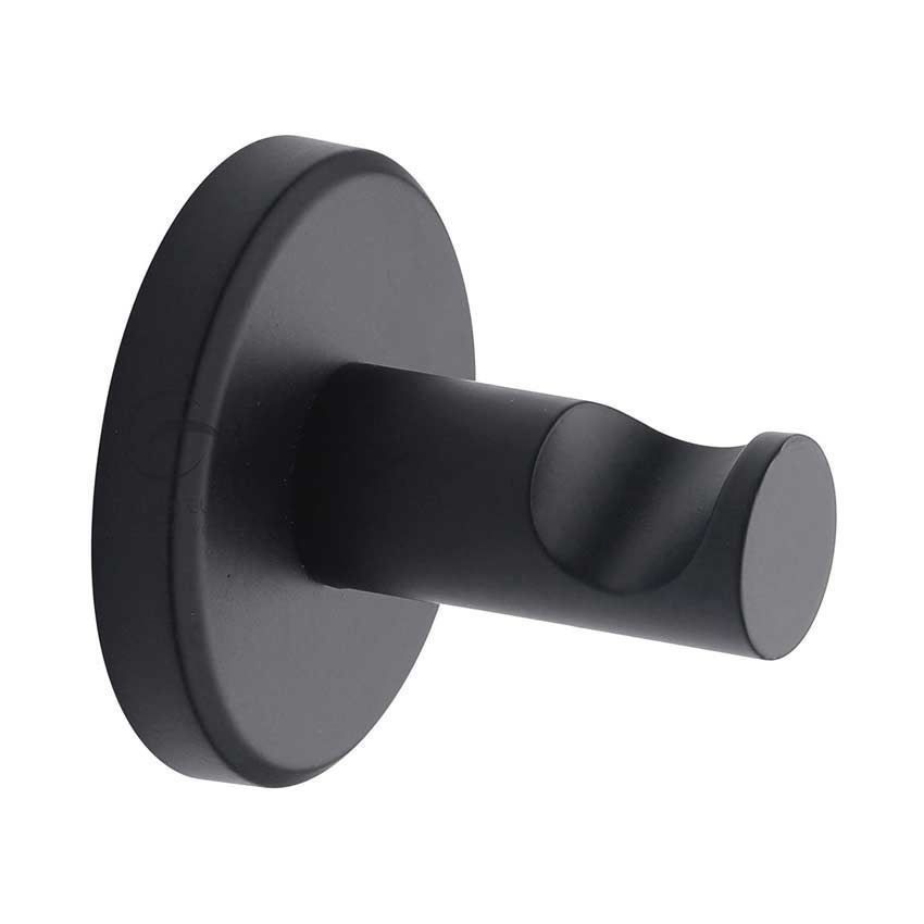 Towel Robe Hook in Matt Black - OXF-HOOK-BLK