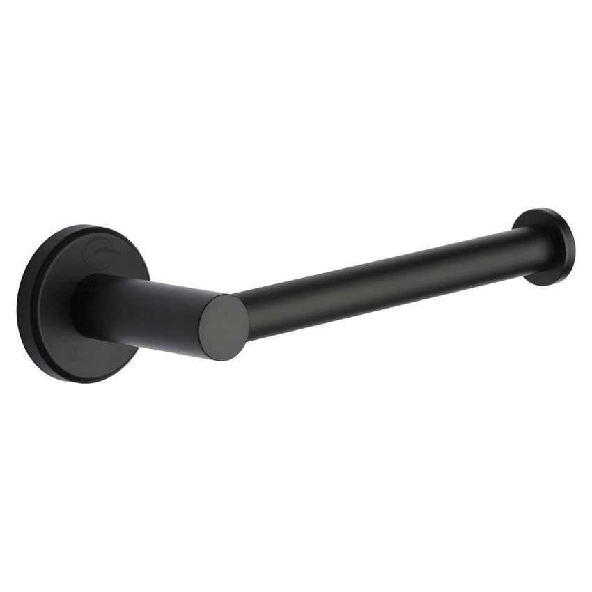 Toilet Roll Holder in a Matt Black Finish - OXF-PAPER-BLK