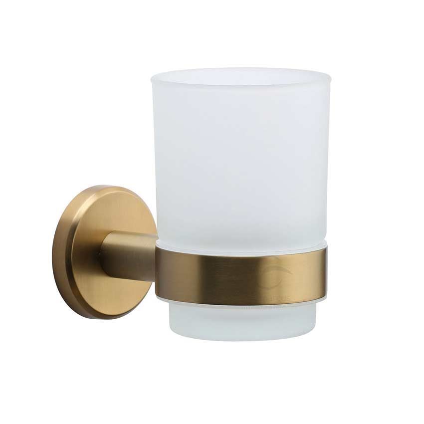 Tumbler Holder in Satin Brass - OXF-TUMBLER-SB